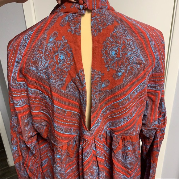 Free People Walking On a Dream Keyhole V-Cut-Out Choker Tunic - Picture 6 of 9